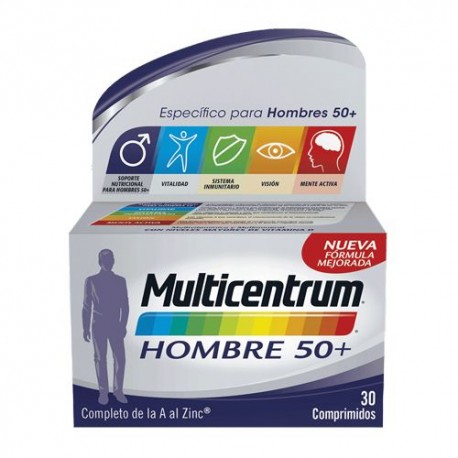 Multicentrum Hombre 50+ 30 Comprimidos