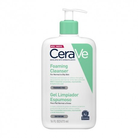 Cerave Gel Limpiador Espumoso 473 ml.