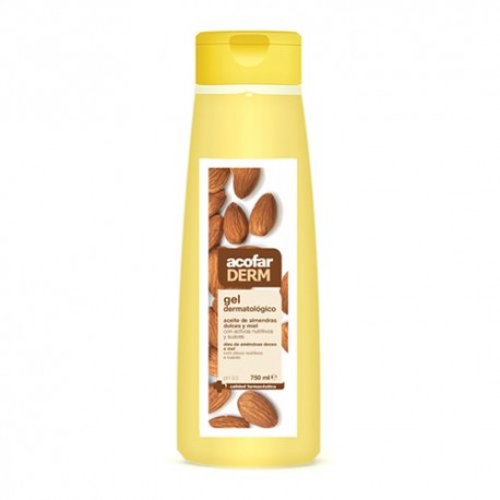 AcofarDerm Gel Dermatológico Aceite de Almendras Dulces y Miel 750 ml.