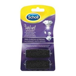 Scholl Velvet Smooth Diamond Crystals Cabezal de Recambio Durezas Extremas 2 Unidades