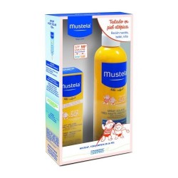 Mustela Pack Leche Solar SPF 50+ 300 ml. + Leche Solar Facial SPF 50+ 40 ml.