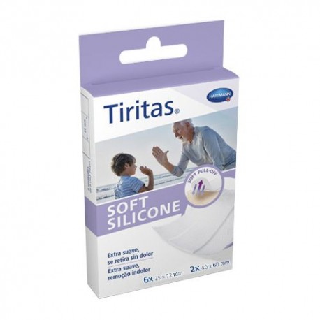 Tiritas Soft Silicone 8 Apósitos Surtidos en 2 Tamaños