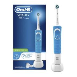 Oral-B Vitality 100 CrossAction Cepillo Eléctrico Azul 1 Unidad