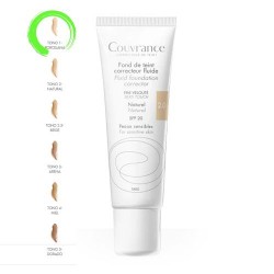 Avene Couvrance Maquillaje Fluido Oil-Free 1.0 Porcelana SPF20+ 30 ml.