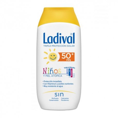 LADIVAL NIÑOS LECHE FPS50+MUY ALTA 200ML.ATOP