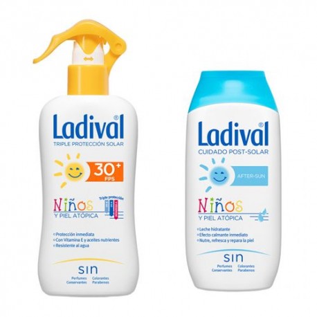 LADIVAL NIÑOS SPF30 SPRAY 200ML+AFTER DUPLO