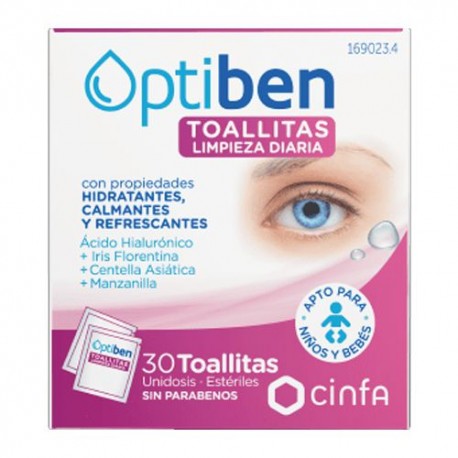 OPTIBEN TOALLITAS 30UNDS UNIDOSIS