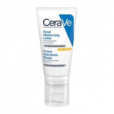 Cerave Loción Hidratante Rostro SPF 25+ 52 ml.