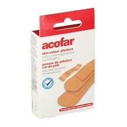 ACOFAR TIRITAS PLASTICO PIEL 24U SURTIDO