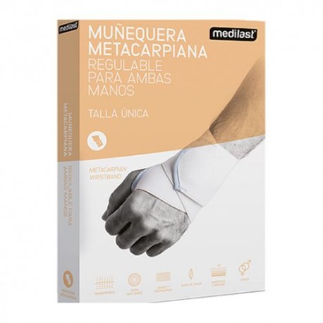 MUÑEQUERA MEDILAST METACAR.VELCR BLANCA R.813