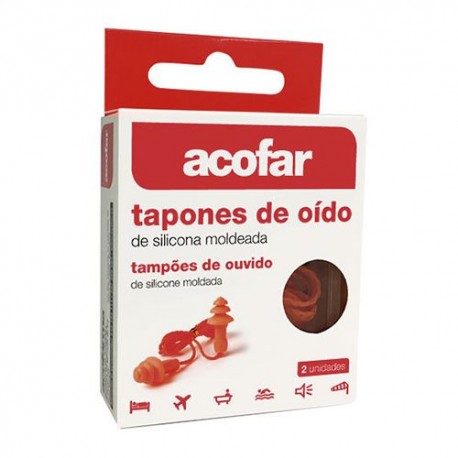 ACOFAR TAPONES OIDOS SILIC MOLDEADA 2 UD