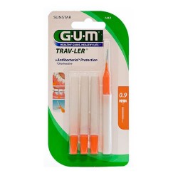 GUM PROXABRUSH INTERDENTAL 1412 TRAVLER 0.9MM