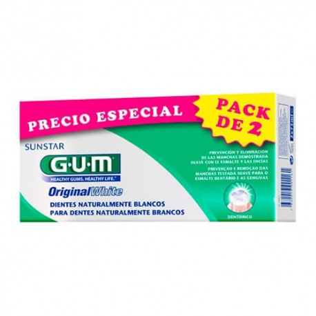 GUM DUO PACK ORIGINAL WHITE PASTA 2 X 75 ML