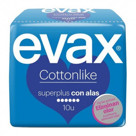 EVAX COTTONLIKE ALAS SUPERPLUS COMPRESAS 10 UND.