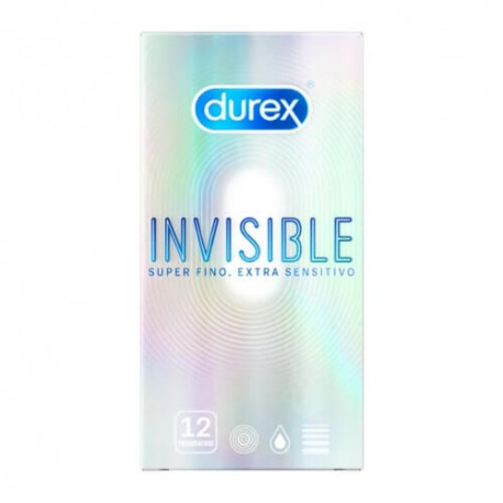 Durex Invisible Extra Sensitivo 12 Preservativos