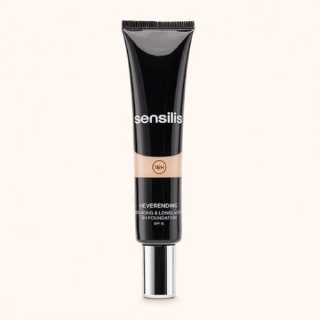 Sensilis Neverendig Base de Maquillaje Antiedad 18h 04 Sand 30 ml.