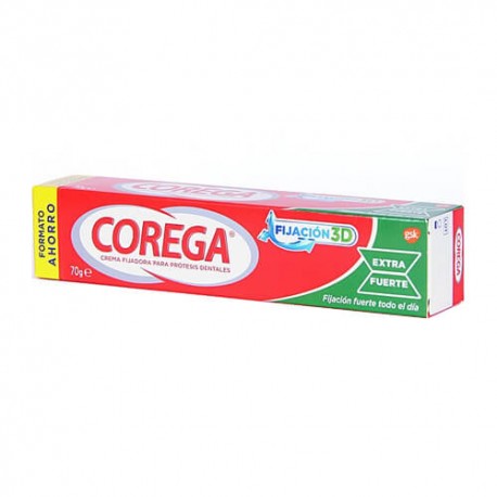 Corega Extra Fuerte Crema Fijadora de Prótesis Dentales 70 gr.