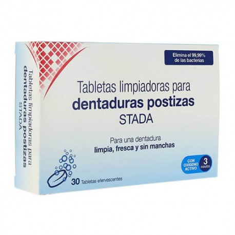 STADA TABLETAS LIMPIADORAS DENT. POSTIZAS 30U