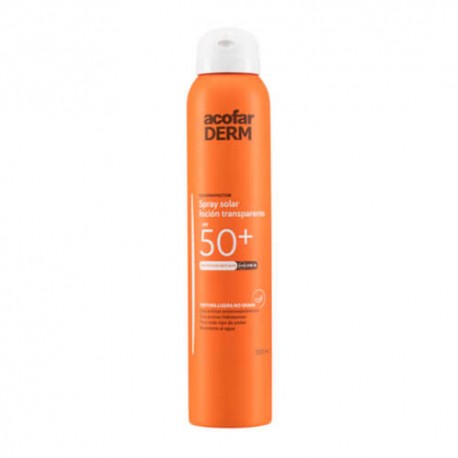 ACOFARDERM SPRAY SOLAR TRANSP SPF50+ 200ML