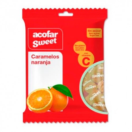 ACOFARSWEET CARAMELOS NARANJA S/AZ BOLSA 60G