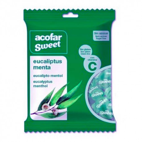 ACOFARSWEET CARAMELOS EUCAL-MENTOL S/AZ BOLS 60G