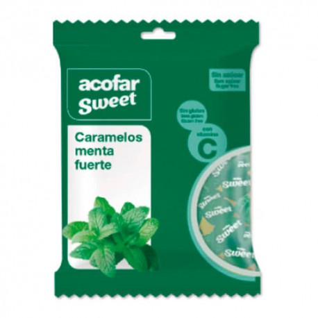 ACOFARSWEET CARAMELOS MENTA FUERTE S/AZ BOLS 60G