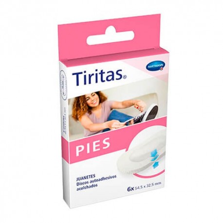 HARTMANN TIRITAS PIES JUANETES (54,5X32,5MM)6U