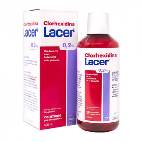 Lacer Colutorio Clorhexidina 0.2% 500 ml.