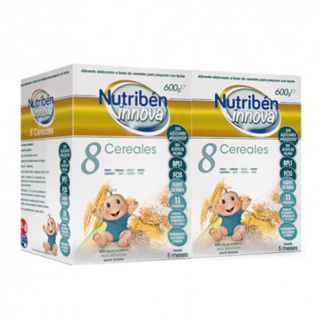 Nutribén Innova 8 Cereales Duplo 2x600 gr.