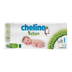 Chelino Nature Pañal 1-3 kg. Talla 1 28 Unidades