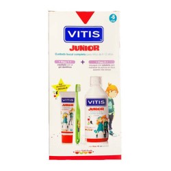 Vitis Junior Cuidado Bucal Completo Cepillo + Colutorio + Gel Dentífrico