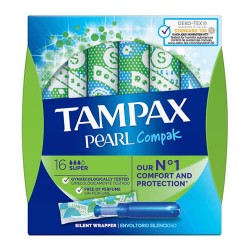 TAMPAX COMPAK PEARL SUPER 16 UNIDADES