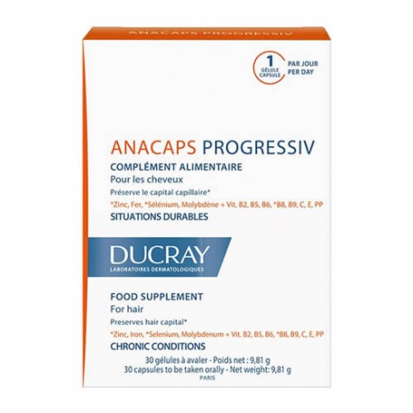 Ducray Anacaps Progressiv 30 Cápsulas