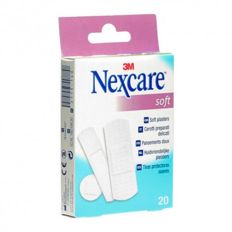 3M NEXCARE SOFT 20 TIRAS SURTIDAS