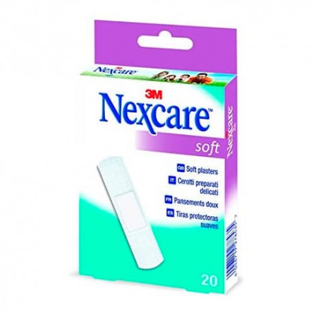 3M NEXCARE SOFT 20 TIRAS 19X76MM