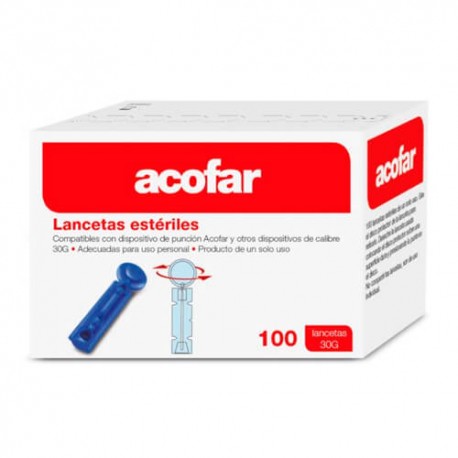 ACOFAR LANCETAS ESTERILES 100 UND