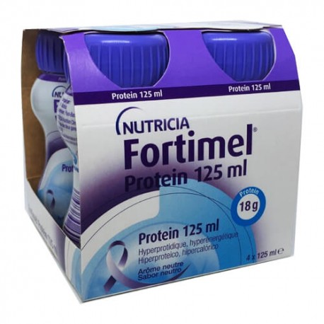 Fortimel Protein Sabor Neutro 4x125 ml.