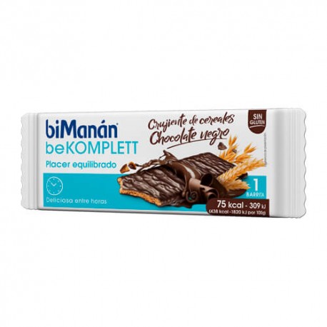 BIMANAN CHOCO NEGRO 20 BARRITAS 17 GR