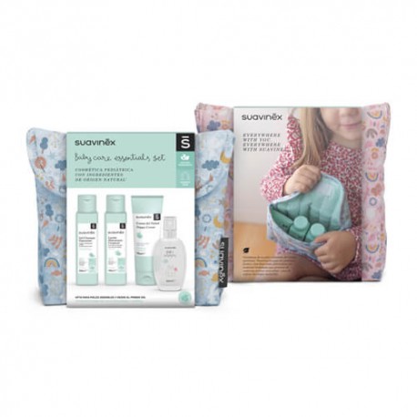 Suavinex Baby Care Essentials Set Neceser de Tela Azul 1 Unidad