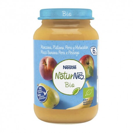 Nestlé NaturNes Bio Manzana Plátano Pera Melocotón 190 gr.