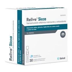 Relive Sicca Nanoemulsión Oftálmica Lubricante Antioxidante 30 Monodosis