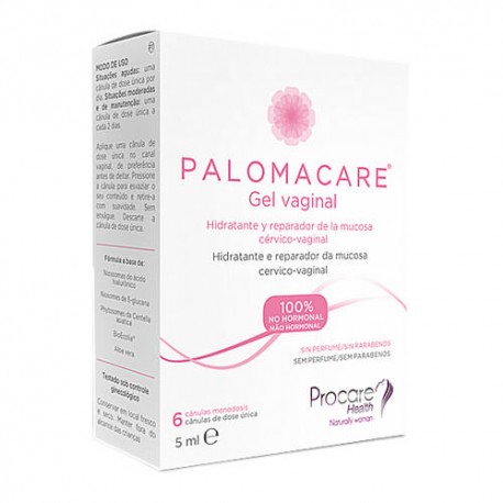 PALOMACARE GEL VAGINAL MONOD 6 CANUL 5ML