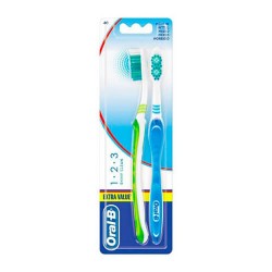 ORAL B 123 SHINY CLEAN CEPILLO MEDIO 2U