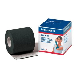 LEUKOTAPE K BANDA ADHESIVA NEGRO 5CM X 5M