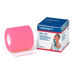 LEUKOTAPE K BANDA ADHESIVA ROSA 5CM X 5M.