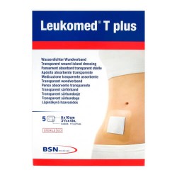 LEUKOMED T PLUS STE 8CM X 10CM 5UND.