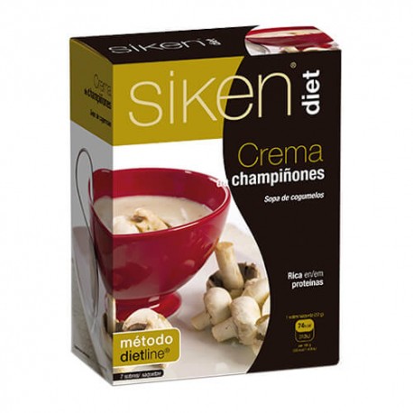 SIKEN DIET CREMA DE CHAMPIÑONES 7 SOBRES