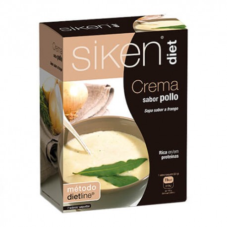 Siken Diet Crema de Pollo 7 sobres