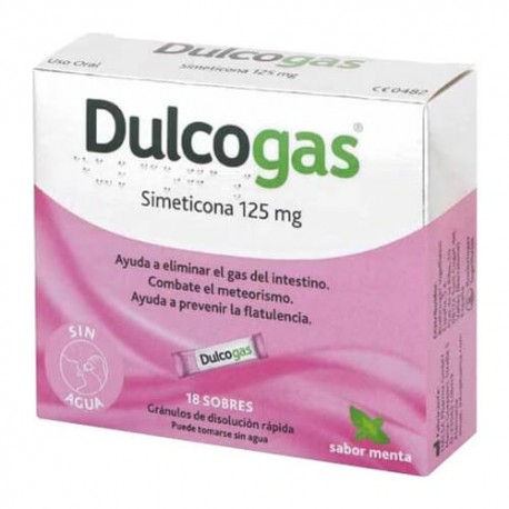 DULCOGAS 125 MG 18 SOBRES