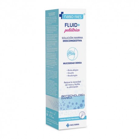 Naso Faes Fluid+ Pediátrico Solución Marina Descongestiva 100 ml.